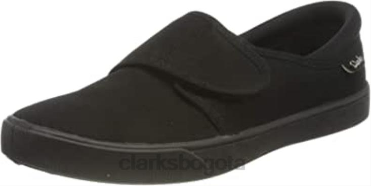 Clarks 0DX8L508 zapatos de uniforme escolar hopper run negros para niño clarks niños negro