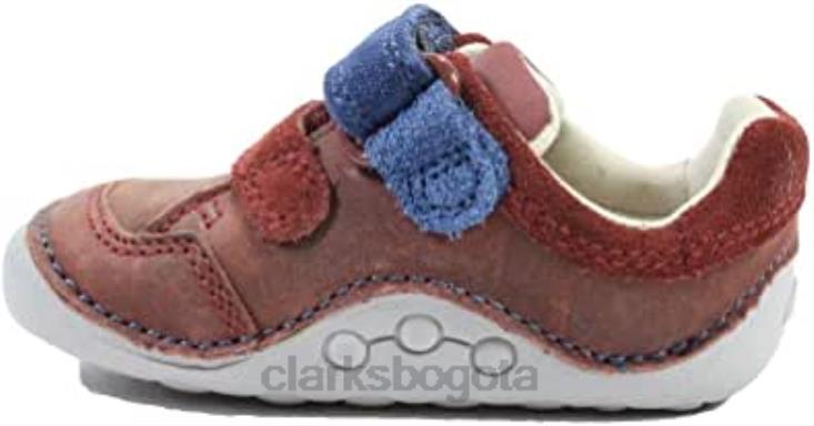 Clarks 0DX8L153 Zapatos pre andadores para niños de cuero marrón clarks ti ny zakk niños