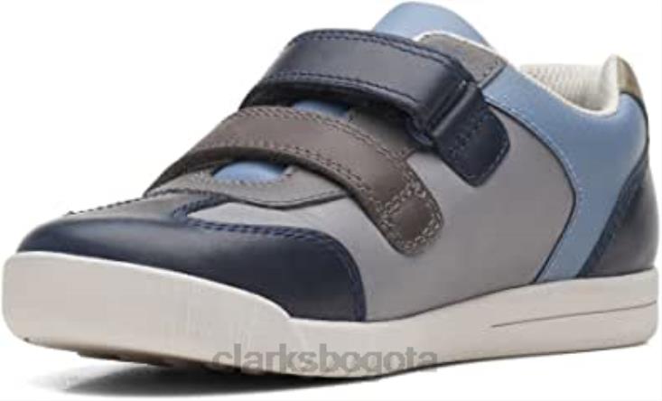 Clarks 0DX8L155 zapatos clarks den stripes de cuero para niños niños