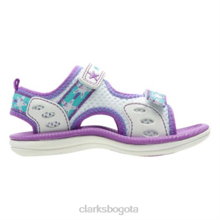 Clarks 0DX8L4762 clarks star games fst f fit blanco textil niños textil blanco