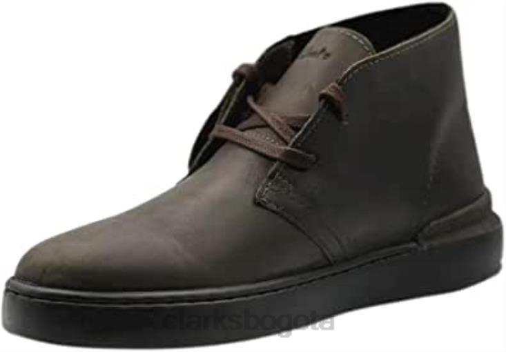 Clarks 0DX8L17 botas clarks court lite desert boot de cuero marrón oscuro unisexo