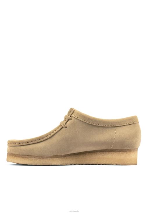 Clarks 0DX8L6945 zapatos con cordones clarks maple wallabee unisexo arce