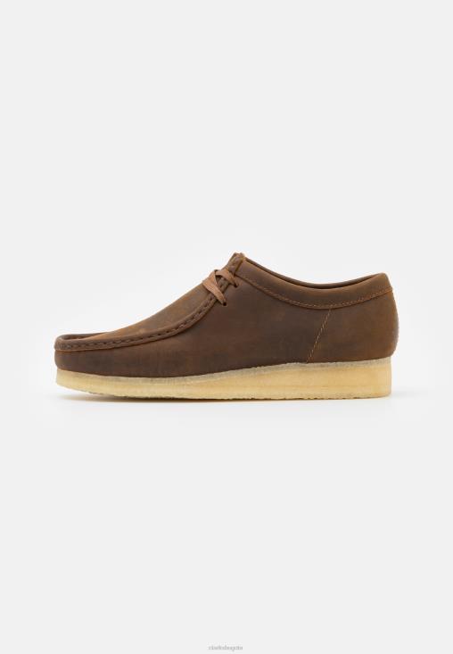 Clarks 0DX8L7125 wallabee zapatos casuales con cordones clarks beeswax unisexo cera de abejas