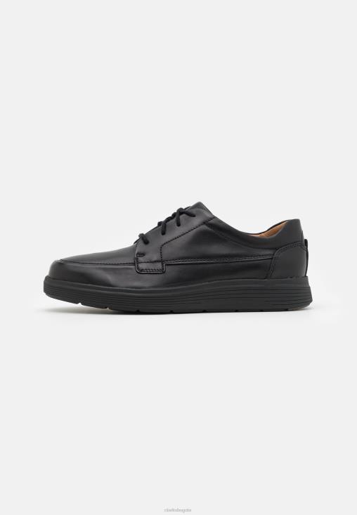 Clarks 0DX8L7153 zapatos con cordones negros un abode easy de clarks unisexo negro