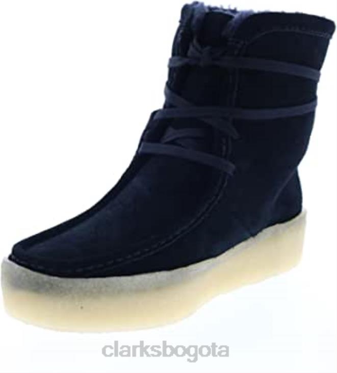 Clarks 0DX8L116 clarks de ante negro wallabee cup hi ante negro unisexo ante negro