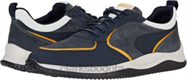 Clarks 0DX8L1364 combi azul marino puxton run combi azul marino clarks unisexo combinado azul marino