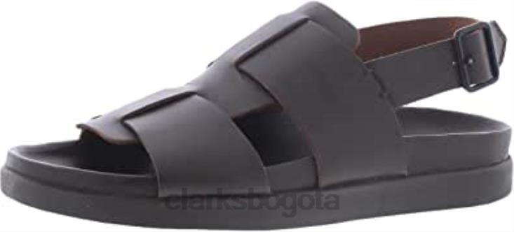 Clarks 0DX8L209 Correa de cuero marrón oscuro Clarks unisexo cuero marrón oscuro