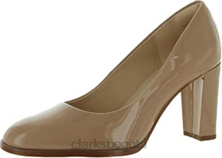Clarks 0DX8L244 praliné charol kaylcara 2 clarks de cuero negro unisexo patente de praliné