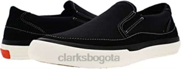 Clarks 0DX8L594 clarks aceley step lona negra unisexo lienzo negro