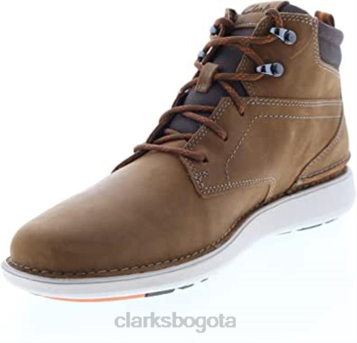 Clarks 0DX8L707 clarks larvik mid cuero aceitoso tostado oscuro unisexo cuero aceitoso bronceado oscuro