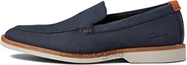 Clarks 0DX8L746 clarks atticuslt borde nubuck azul marino unisexo nubuck azul marino