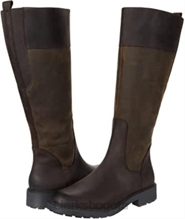 Clarks 0DX8L751 orinocco 2 hi clarks cuero marrón oscuro unisexo cuero marrón oscuro