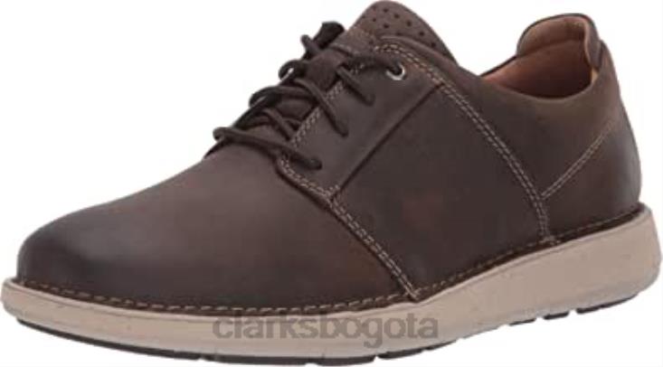 Clarks 0DX8L810 clarks un larvik lace marrón aceitoso cuero unisexo cuero aceitoso marrón
