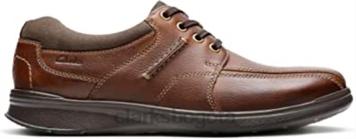 Clarks 0DX8L2448 clarks cotrell caminar zapatos de cuero tabaco unisexo