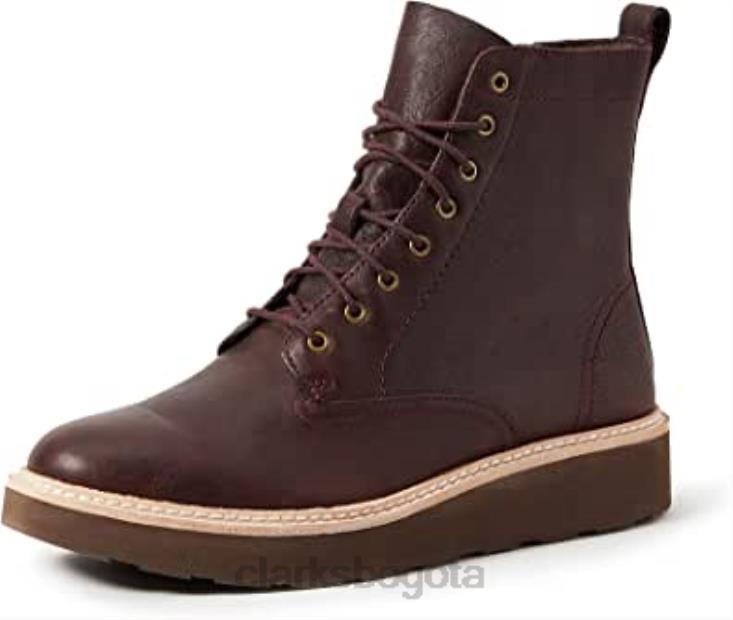 Clarks 0DX8L1186 Botas clarks trace pine de mujer de piel marrón burdeos piel burdeos mujer cuero marrón burdeos cuero burdeos