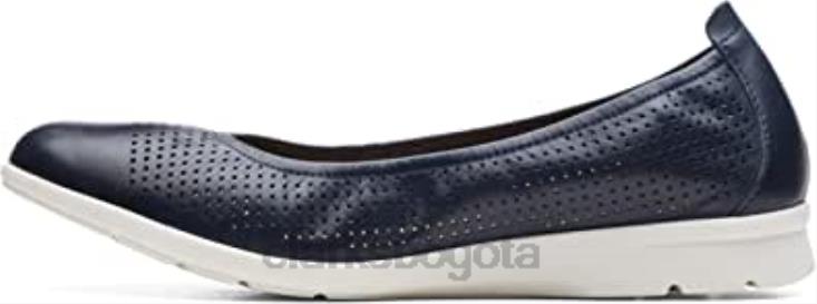 Clarks 0DX8L1393 Bailarinas Clarks Strawberry Leather para mujer Jenette Easy mujer