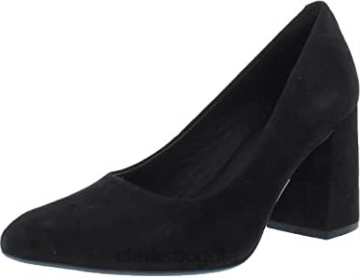 Clarks 0DX8L15 salón de mujer laina 85 court clarks ante negro mujer ante negro