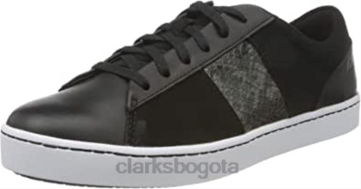 Clarks 0DX8L1533 Zapatilla Pawley Rilee para mujer Clarks Black Combi mujer