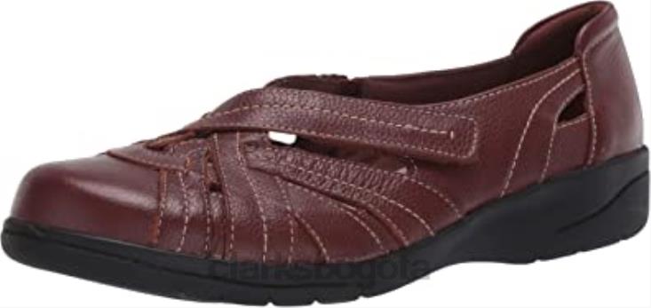Clarks 0DX8L2833 Mocasines clarks mahoga ny de cuero cheyn tulip para mujer mujer cuero caoba