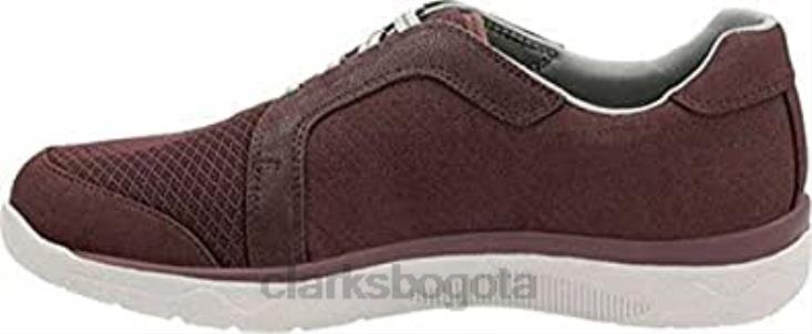 Clarks 0DX8L3 Zapatilla clarks mckella morris de mujer de nobuk sintético berenjena mujer nubuck sintético berenjena