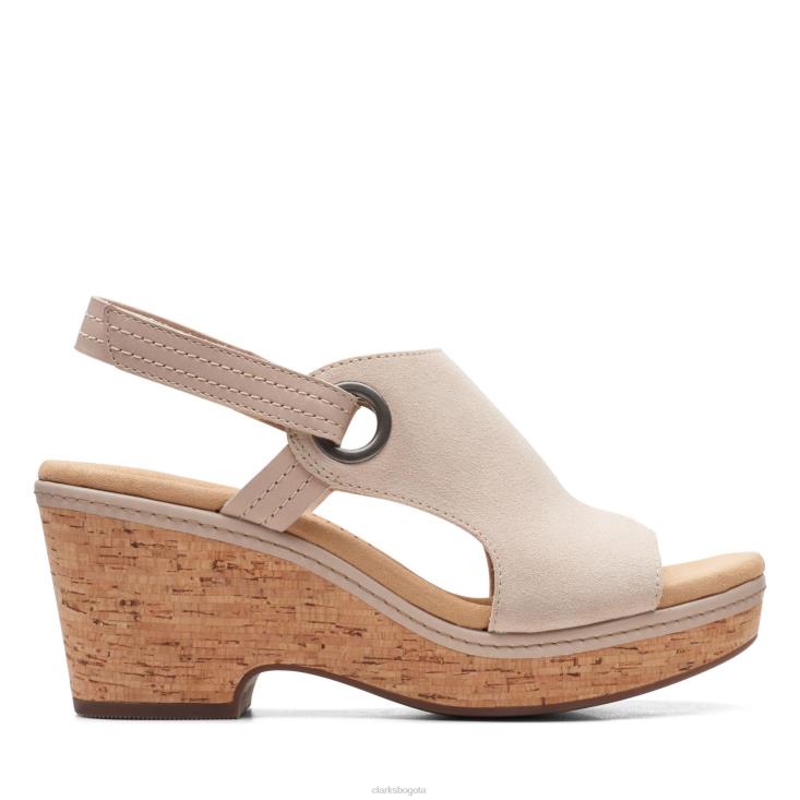 Clarks 0DX8L3277 giselle sea clarks ante arena mujer gamuza arena