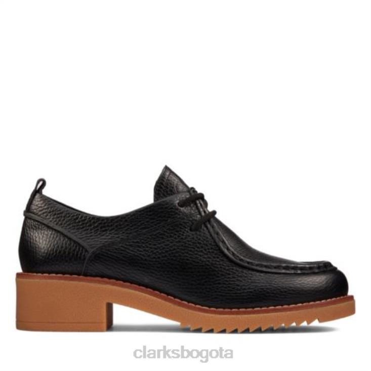 Clarks 0DX8L3923 Clarks Eden Mid Lace negro caído mujer negro caído