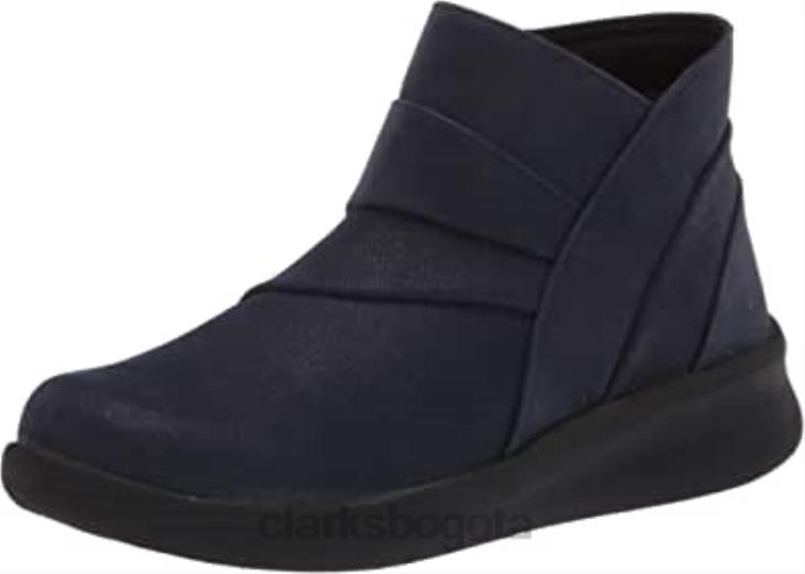 Clarks 0DX8L394 Botín clarks mujer sillian 20 rise azul marino sintético mujer azul marino sintético