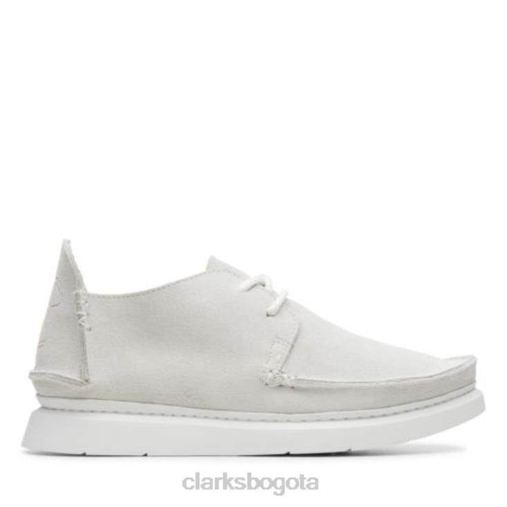 Clarks 0DX8L4002 clarks siete ante blanco mujer gamuza blanca