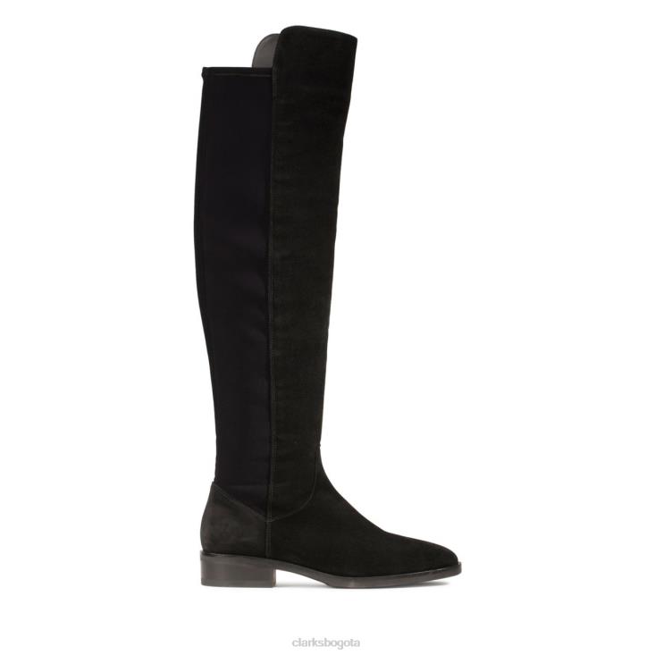 Clarks 0DX8L5329 clarks ante negro pure caddy ante negro mujer ante negro