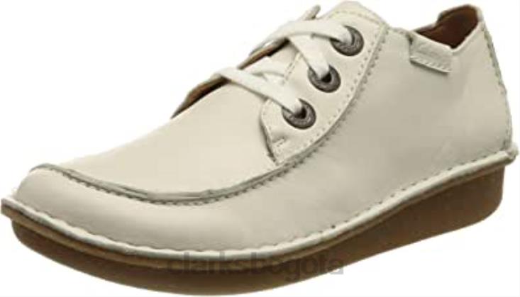 Clarks 0DX8L630 clarks de cuero blanco oxford fun ny dream para mujer mujer