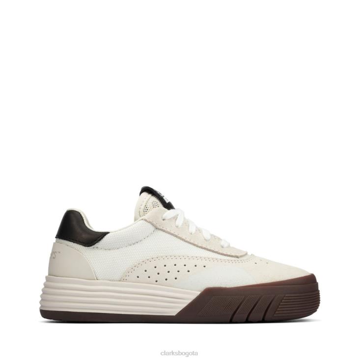 Clarks 0DX8L6886 cica kid gamuza off white clarks gamuza off white niños gamuza blanca