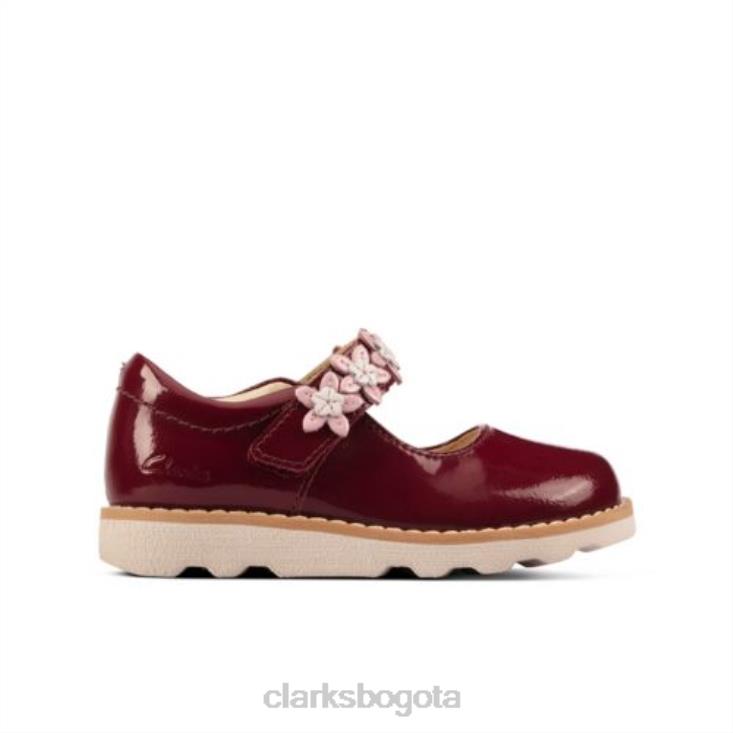 Clarks 0DX8L4702 corona pétalo fst f fit cherry clarks unisexo cereza