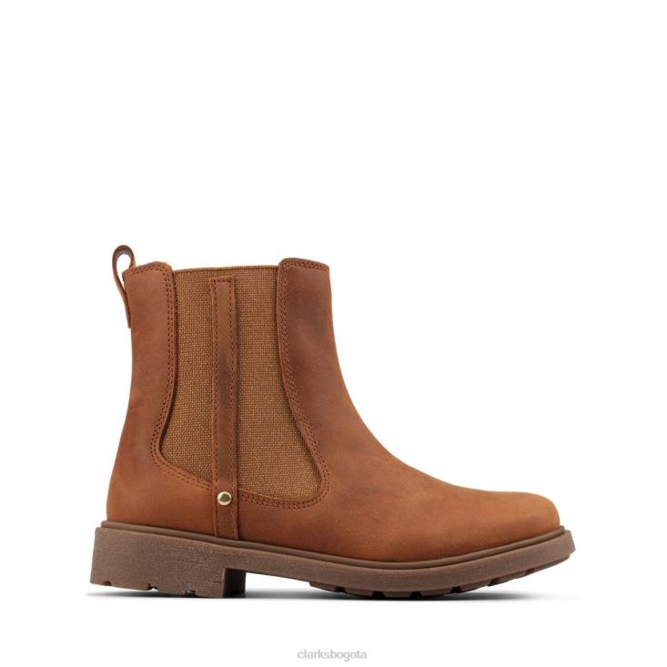 Clarks 0DX8L5744 cuero tostado clarks astrol ortoddler cuero tostado unisexo cuero marrón