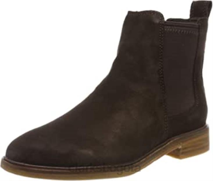 Clarks 0DX8L1284 marrón marrón oscuro marrón oscuro botas moteras clarkdalelohot para mujer clarks mujer marrón marrón oscuro marrón oscuro