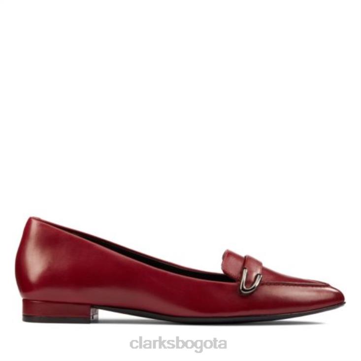 Clarks 0DX8L3917 laina 15 hebilla clarks vino cuero mujer cuero vino