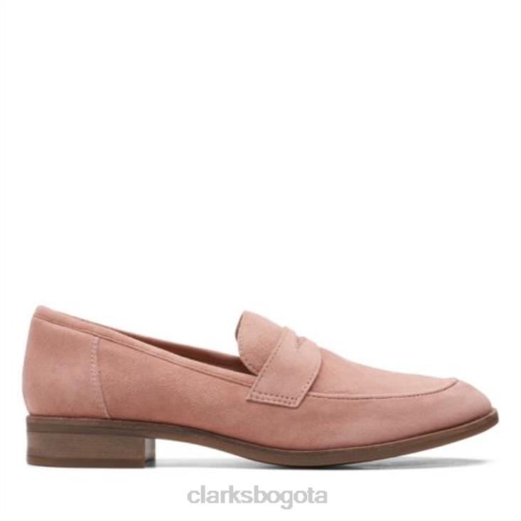 Clarks 0DX8L3950 clarks de gamuza rosa trish rose mujer gamuza rosa