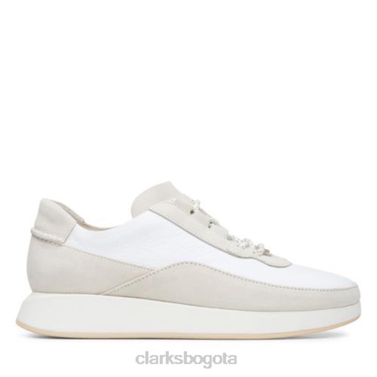 Clarks 0DX8L3993 clarks combi kiowa pace blanco mujer combinación blanca