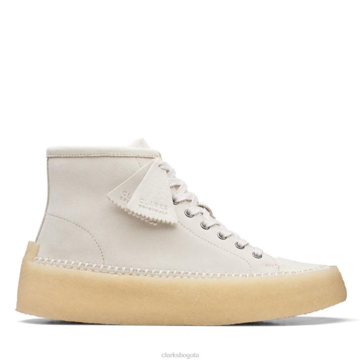 Clarks 0DX8L6689 clarks off white caravan mid off white hombres blanquecino