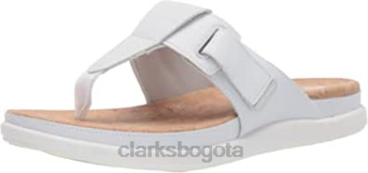 Clarks 0DX8L373 sandalia step june reef mujer clarks blanco sintetico mujer