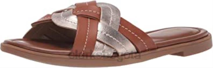 Clarks 0DX8L423 sandalias planas de tejido reyna para mujer clarks combinación metálica de cuero tostado mujer combinación metalizada de cuero tostado
