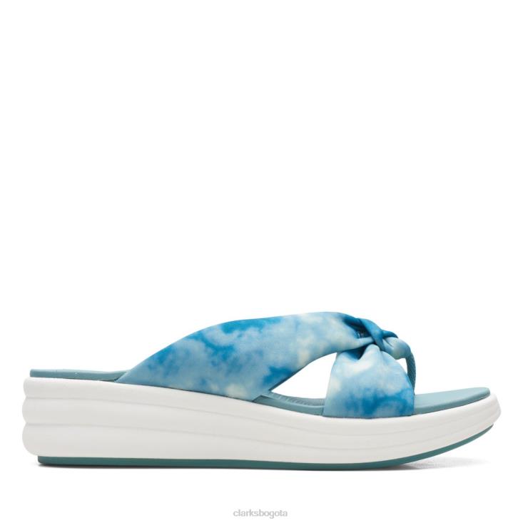 Clarks 0DX8L6529 Clarks Teal Combi Drift Ave Teal Combi mujer combinación verde azulado