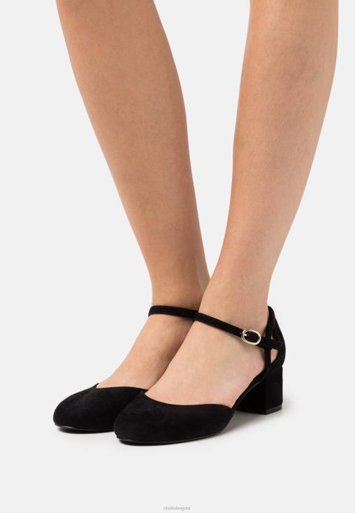 Clarks 0DX8L7014 tacones clasicos de cuero clarks negros unisexo negro