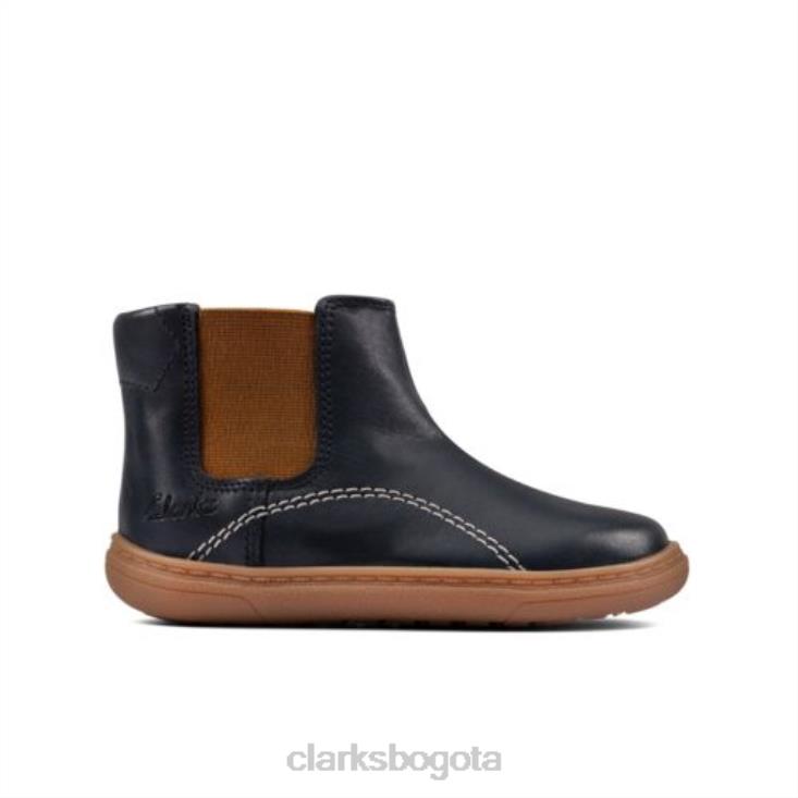 Clarks 0DX8L4787 clarks de cuero azul marino flash sea fst f fit unisexo cuero azul marino