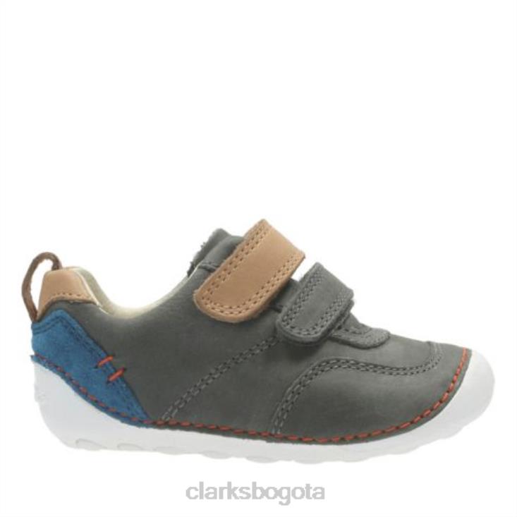 Clarks 0DX8L4972 cuero gris ti ny aspire fst g fit clarks unisexo cuero gris