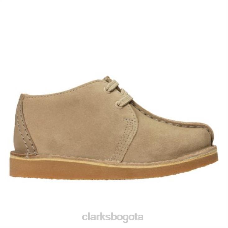 Clarks 0DX8L4980 clarks ante arena desierto trek jnr g fit unisexo gamuza arena
