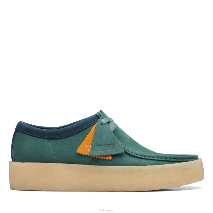 Clarks 0DX8L3612 taza wallabee verde azulado clarks hombres verde azulado