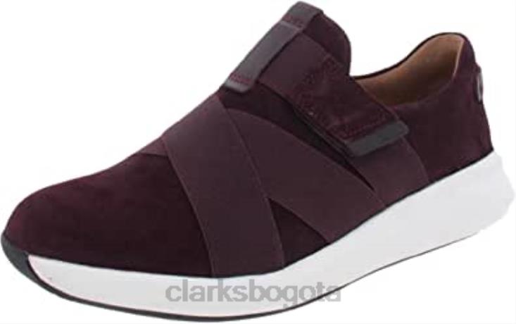 Clarks 0DX8L87 zapatillas bajas de mujer clarks ante burdeos mujer ante burdeos