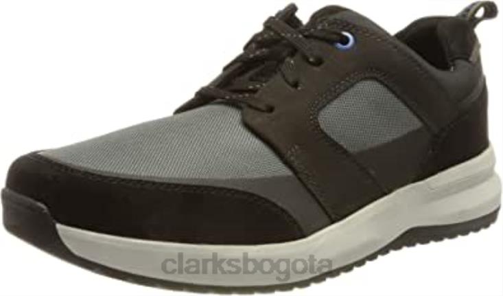 Clarks 0DX8L1239 zapatillas de deporte de encaje Wellman para hombre clarks schwarz hombres negro