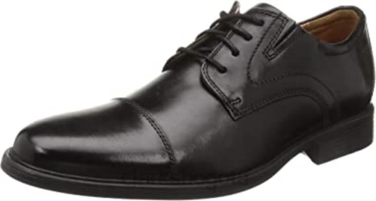 Clarks 0DX8L2815 zapatillas whiddon cap para hombre clarks negras hombres cuero negro