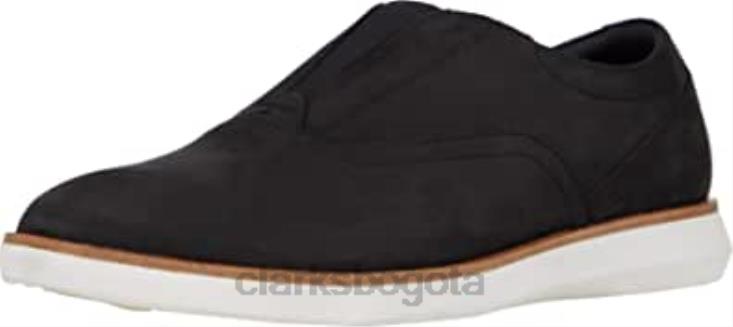 Clarks 0DX8L416 Zapatilla Clarks Banwell Free de nobuk negro para hombre hombres nubuck negro